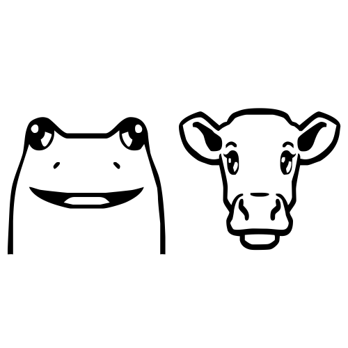 🐸🐮 Emoji Domain black and white Symbola rendering